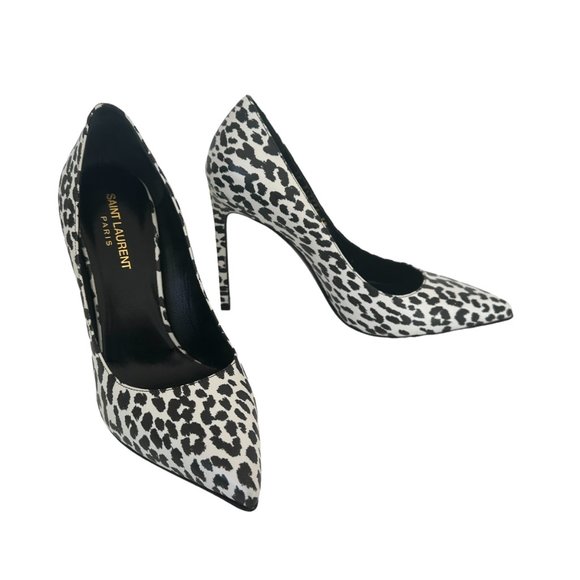 Saint Laurent Black & White Heels - Picture 4 of 6